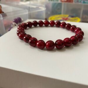 Classic Red Beaded Bracelet Jewelry to